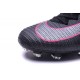 Chaussures Football Mercurial Superfly V FG 2016 Crampons pour Homme Pitch Dark Pack - Noir Rose