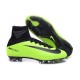 Chaussures Football Mercurial Superfly V FG 2016 Crampons pour Homme Noir Vert