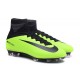 Chaussures Football Mercurial Superfly V FG 2016 Crampons pour Homme Noir Vert