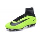 Chaussures Football Mercurial Superfly V FG 2016 Crampons pour Homme Noir Vert