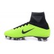 Chaussures Football Mercurial Superfly V FG 2016 Crampons pour Homme Noir Vert