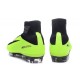 Chaussures Football Mercurial Superfly V FG 2016 Crampons pour Homme Noir Vert