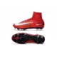 Chaussures Football Mercurial Superfly V FG 2016 Crampons pour Homme Rouge Blanc Noir