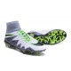 Hommes Nike HyperVenom Phantom II FG Chaussures de football ACC Blanc Vert Gris Noir