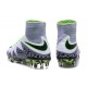 Hommes Nike HyperVenom Phantom II FG Chaussures de football ACC Blanc Vert Gris Noir