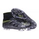 Nouvelles chaussures Nike HyperVenom Phantom II FG Football Crampons Noir Hématite Volt