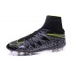 Nouvelles chaussures Nike HyperVenom Phantom II FG Football Crampons Noir Hématite Volt