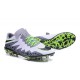 Pas Cher Crampons Nike Hypervenom Phinish II FG Blanc Vert Gris Noir