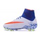 Hommes Nike HyperVenom Phantom II FG Chaussures de football ACC Bleu Blanc Orange