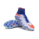 Hommes Nike HyperVenom Phantom II FG Chaussures de football ACC Bleu Blanc Orange