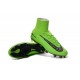 Chaussures Football Mercurial Superfly V FG 2016 Crampons pour Homme Vert Noir