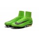 Chaussures Football Mercurial Superfly V FG 2016 Crampons pour Homme Vert Noir