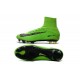 Chaussures Football Mercurial Superfly V FG 2016 Crampons pour Homme Vert Noir