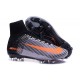 Chaussures Football Mercurial Superfly V FG 2016 Crampons pour Homme Gris Noir Orange