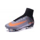 Chaussures Football Mercurial Superfly V FG 2016 Crampons pour Homme Gris Noir Orange