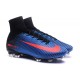 Chaussures Football Mercurial Superfly V FG 2016 Crampons pour Homme Bleu Noir Orange