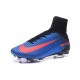 Chaussures Football Mercurial Superfly V FG 2016 Crampons pour Homme Bleu Noir Orange