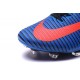 Chaussures Football Mercurial Superfly V FG 2016 Crampons pour Homme Bleu Noir Orange