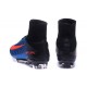 Chaussures Football Mercurial Superfly V FG 2016 Crampons pour Homme Bleu Noir Orange