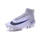 Chaussures Football Mercurial Superfly V FG 2016 Crampons pour Homme Gris Blanc Noir