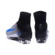 Chaussures Football Mercurial Superfly V FG 2016 Crampons pour Homme Blanc Bleu Noir