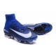 Chaussures Football Mercurial Superfly V FG 2016 Crampons pour Homme Bleu Blanc