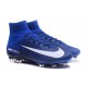 Chaussures Football Mercurial Superfly V FG 2016 Crampons pour Homme Bleu Blanc