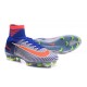 Chaussures Football Mercurial Superfly V FG 2016 Crampons pour Homme 2016 Rio Bleu Blanc Orange