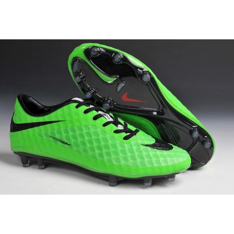 Nouvelle Chaussure Homme Nike Hypervenom Phantom FG Vert Noir