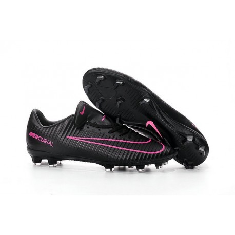 Chaussures pour hommes - Nike Mercurial Vapor 11 FG Crampons de Football Noir Rose