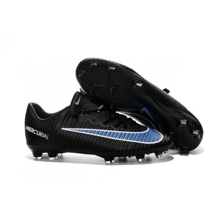 Chaussures pour hommes - Nike Mercurial Vapor 11 FG Crampons de Football Noir Bleu