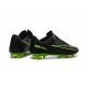 Chaussures pour hommes - Nike Mercurial Vapor 11 FG Crampons de Football Noir Vert