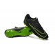 Chaussures pour hommes - Nike Mercurial Vapor 11 FG Crampons de Football Noir Vert