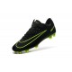 Chaussures pour hommes - Nike Mercurial Vapor 11 FG Crampons de Football Noir Vert