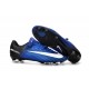 Chaussures pour hommes - Nike Mercurial Vapor 11 FG Crampons de Football Bleu Blanc Noir