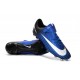 Chaussures pour hommes - Nike Mercurial Vapor 11 FG Crampons de Football Bleu Blanc Noir