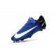 Chaussures pour hommes - Nike Mercurial Vapor 11 FG Crampons de Football Bleu Blanc Noir