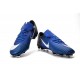 Chaussures pour hommes - Nike Mercurial Vapor 11 FG Crampons de Football Bleu Blanc Noir