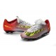 Chaussures pour hommes - Nike Mercurial Vapor 11 FG Crampons de Football Argent Rouge Jaune