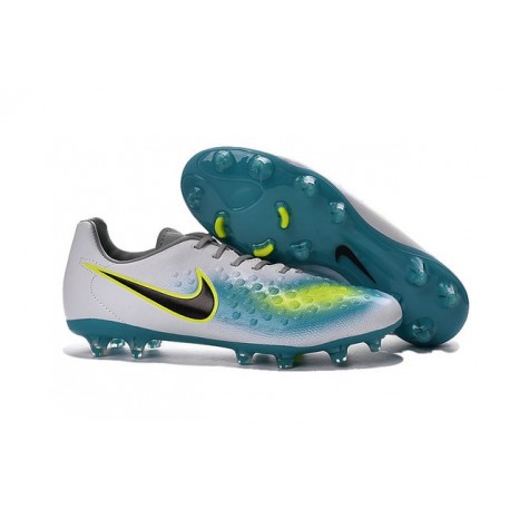 Chaussure De Football Nike Magista Opus II FG Pour Homme Blanc Hyper turquoise Noir