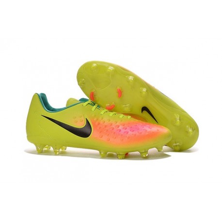 Chaussure De Football Nike Magista Opus II FG Pour Homme Volt Noir Orange