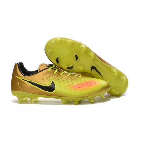 Nouvelle Crampons Nike Magista Opus II FG Or Volt Noir