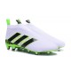 2016 Adidas Ace16+ Purecontrol FG/AG Chaussures de Football Vert Blanc Noir