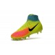 2016 Crampons foot Nike Magista Obra II FG Volt Noir Orange