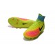 2016 Crampons foot Nike Magista Obra II FG Volt Noir Orange