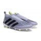 2016 Adidas Ace16+ Purecontrol FG/AG Chaussures de Football Argenté Noir