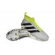 2016 Adidas Ace16+ Purecontrol FG/AG Chaussures de Football Argent Noir Jaune