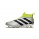 2016 Adidas Ace16+ Purecontrol FG/AG Chaussures de Football Argent Noir Jaune