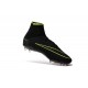 Nouvelles chaussures Nike HyperVenom Phantom II FG Football Crampons Noir Volt