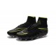 Nouvelles chaussures Nike HyperVenom Phantom II FG Football Crampons Noir Volt